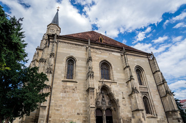 Fototapeta na wymiar St. Michael's Church in Cluj-Napoca city in Romania