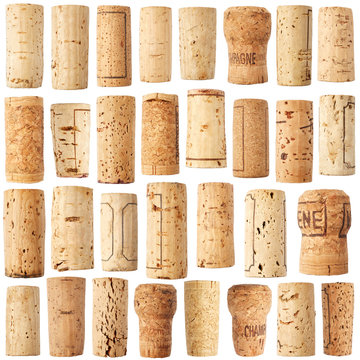 Fototapeta Set of wine cork