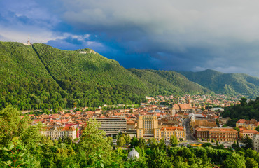 Obraz premium Cityscape Brasov, Rumunia