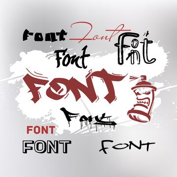Font is graffiti