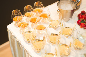 Buffet with a variety of delicious sweets, food ideas, celebration