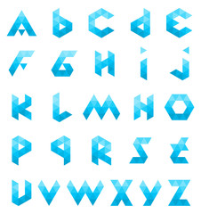 Alphabet Triangle Polygon Letter Logos