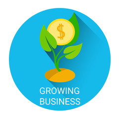 Strategy Growing Business Tree Economy Icon