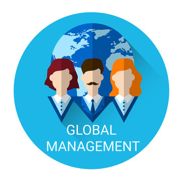 Global Management Business Outsource Employment Icon