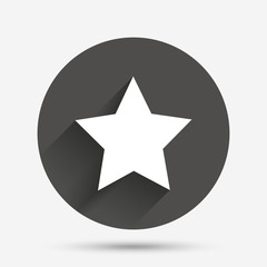 Star sign icon. Favorite button. Navigation