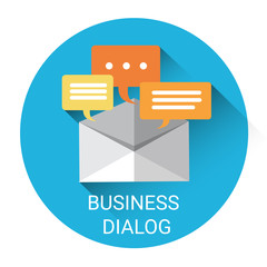 Dialog Mail Communication Business Icon