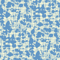 Abstract background with stained canvas texture. Suitable for fabric, greeting card, advertisement, art supplies shop wrapping. Vector seamless pattern