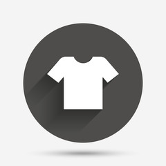 T-shirt sign icon. Clothes symbol.