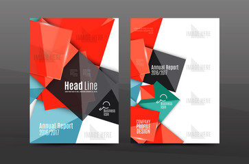 Fototapeta premium Annual report cover