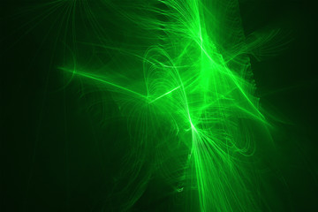 green glow energy wave