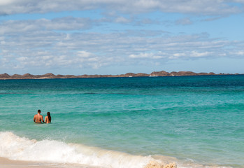 Corralejo Beach on Fuerteventura, Canary Islands, Spain