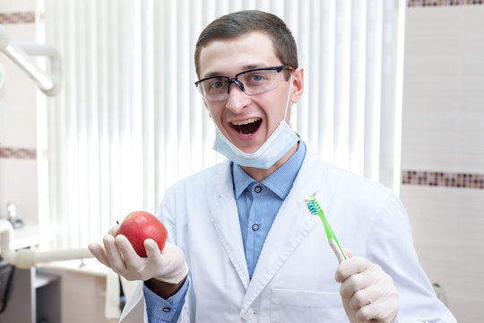 Young dentist portrait