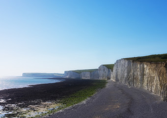 White cliffs of Seven Sisters National park, East Sussex, England