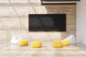 Modern classroom interior