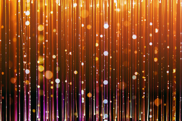 blurry fiber optics bokeh lighting for xmas, new year and holidyas background, abstract