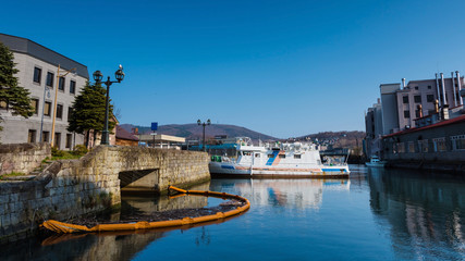 Tourist cruise at Otaru canal