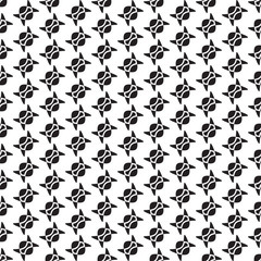 Classic monochrome print.  Endless abstract backdrop.  Geometric simple seamless texture.  Modern repeating illustration.  Graphic minimalist elegant sample.  Vector.
