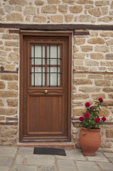 Door and flower