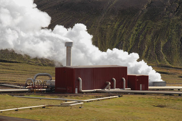 Erdwärmekraftwerk in Island