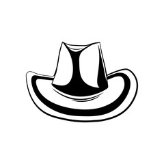 Cowboy Hat. Isolated on White Background