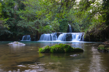 Waterfalls of Monte Gelato in the Regional park of Valle del Treja (Mazzano Romano, province of Rome, Italy)