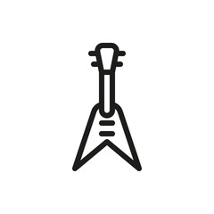 electric guitar on white background