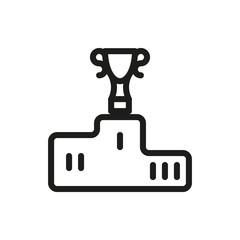 sport winners podium on white background