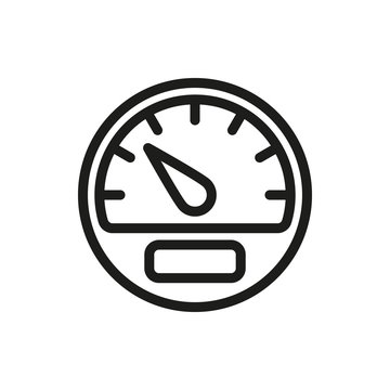 speedometer Icon on white background