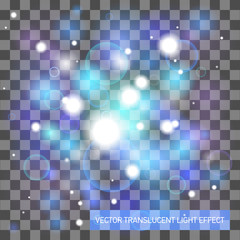 Vector translucent light effect, abstract design space background