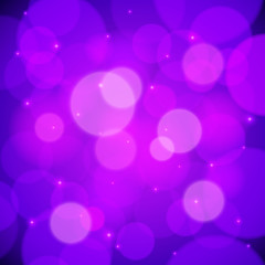 Purple bokeh effect vector abstract background