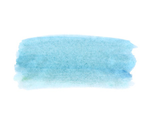 A fragment of the pale blue background painted with gouache