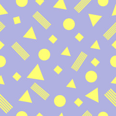 Seamless pattern in retro style 80s , disco . Vector illustration