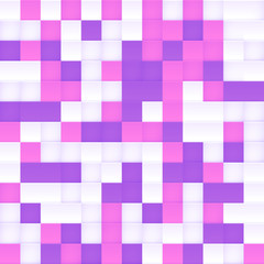 White, pink and purple vector squared mosaic