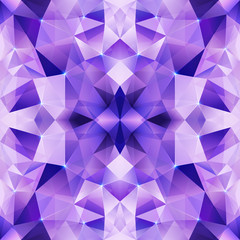 Violet crystal vector abstract seamless pattern