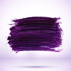 Purple paint texture stain with shadow