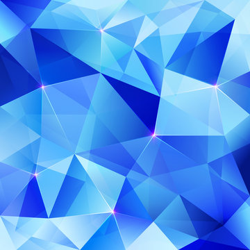 Blue abstract shining ice vector background