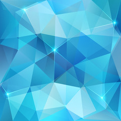 Obraz premium Blue abstract shining ice vector background