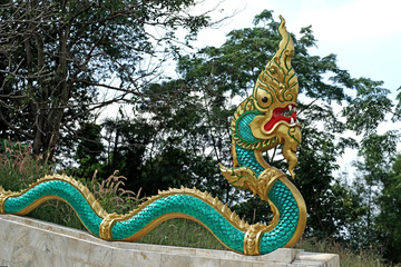 Fototapeta na wymiar serpent or big snake statue