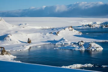 Foto op Canvas Пейзаж в Антарктике. © polyarnik