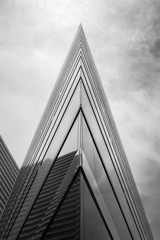 Abstract of Building Corner Stabing Sky