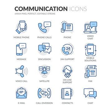 Line Communication Icons