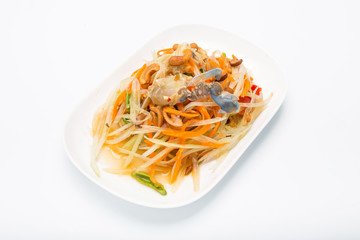 papaya salad with crab