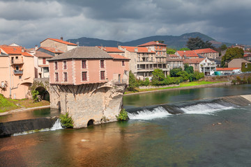 Obraz premium House built on the river