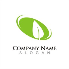 natural and eco concept logo template