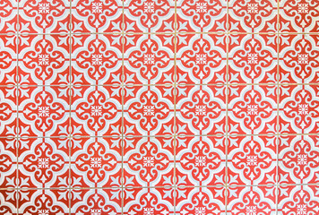 Vintage style floor tile pattern texture and background. Abstract pattern background over seventy years old tiles for floors and walls.