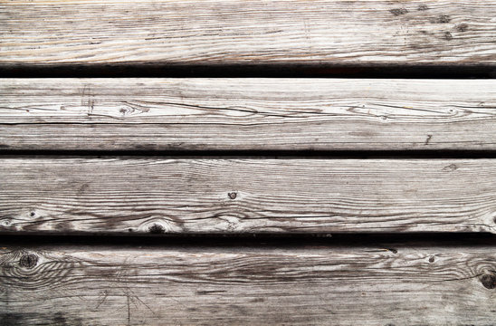 Fototapeta Old worn wood planks textured background. Gray weathered wooden table backdrop