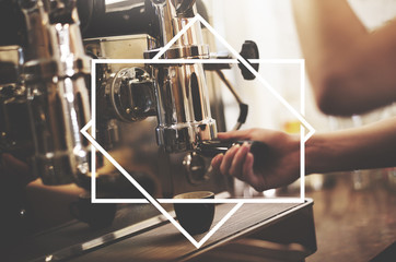 Square Frame Design Art Decoration Template Concept