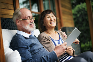 Couple Adult Happiness Laughing Holiday Concept