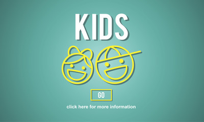 Kids Children Childhood Boys Girls Concept