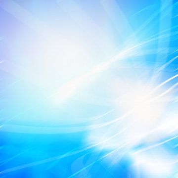 Abstract  blur of blue color and light  background